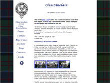 Tablet Screenshot of clansinclair.org